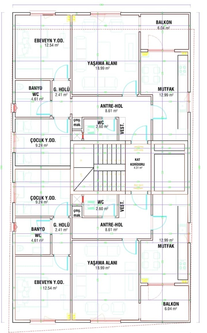 KAYSERİ DEVELİ BAHÇELİEVLER MAHALLESİ ANA YOL KENARI SATILIK 2+1 DAİRELER